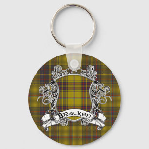 Porte-clés Bouclier de tartan de fougère