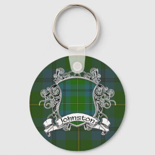 Porte-clés Bouclier de tartan de Johnston