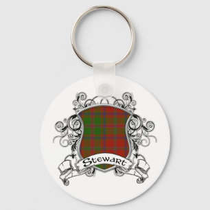 Porte-clés Bouclier de tartan de Stewart