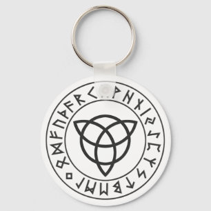 Porte-clés Bouclier de Triquetra Rune