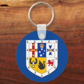Porte-clés Bouclier des armes d'Australie (Verso)