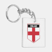 Porte-clés Bouclier drapeau de l'Angleterre (Devant gauche)