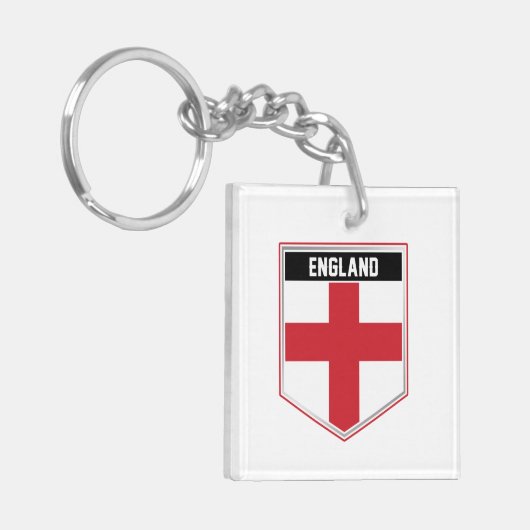 Porte-clés Bouclier drapeau de l'Angleterre (Devant gauche)