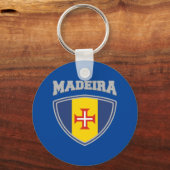 Porte-clés Bouclier du drapeau de Madère (Recto)