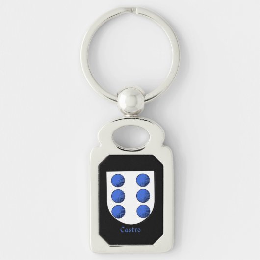 Porte-clés Bouclier historique de Castro (Devant)