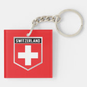 Porte-clés Bouclier suisse (Dos)