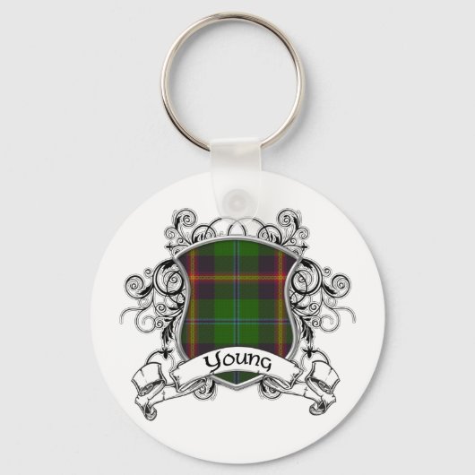 Porte-clés Bouclier Tartan (Recto)