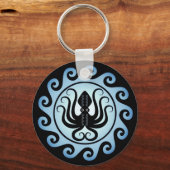 Porte-clés Boucliers grecs anciens : Octopus (Eau) (Recto)