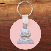 Porte-clés Bouddha assis ~ Bouddhisme bouddhiste (Recto)