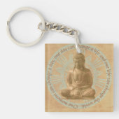 Porte-clés Bouddha - Changer Le Monde Mandala (Devant)