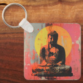 Porte-clés Bouddha d'art moderne (Recto)