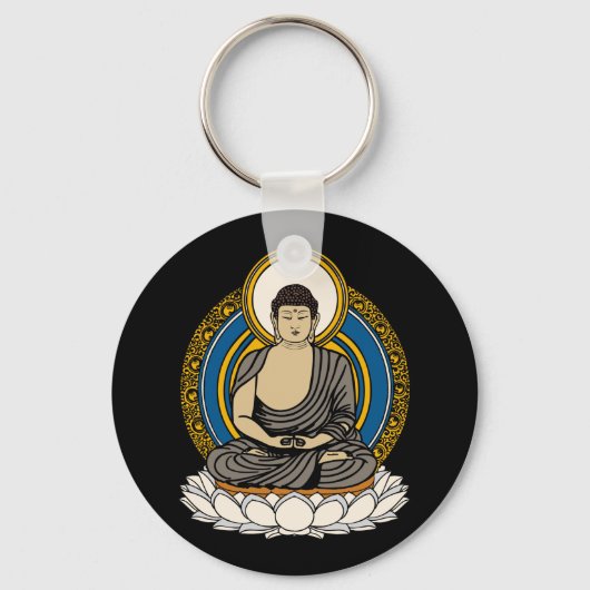Porte-clés Bouddha Dhyana Mudra (Recto)