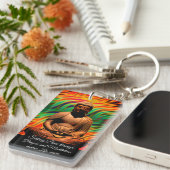 Porte-clés Bouddha en méditation (Devant droit)