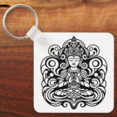Porte-clés Bouddha en paix (Recto)