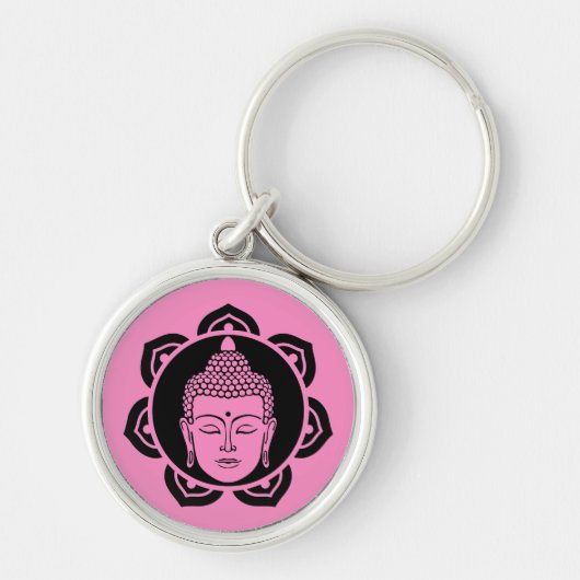 Porte-clés Bouddha Head Méditation Bijoux (Devant)