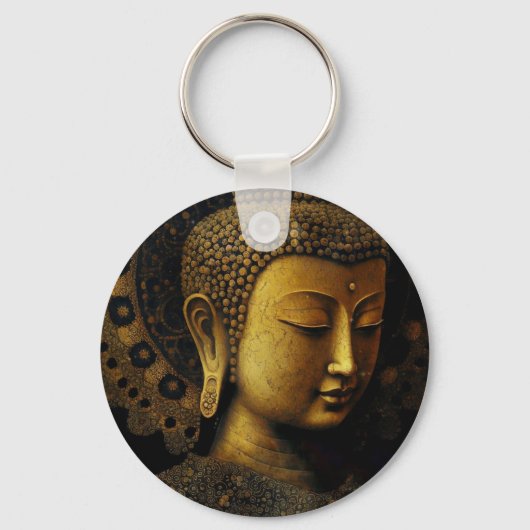 Porte-clés Bouddha, Méditation Spirituelle (Recto)