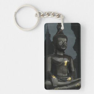 Porte-clés Bouddha noir ... Nong Khai, Isaan, Thaïlande