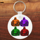 Porte-clés bouddha - pop art (Recto)