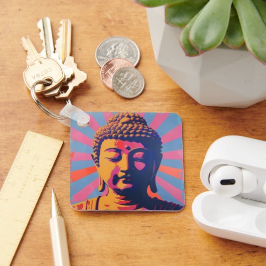 Porte-clés Bouddha Pop Art (Bureau)