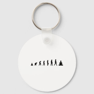Porte-clés Bouddha Zen Evolution Méditation Pleine Conscience