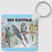 Porte-clés Boudin Aquarelle Oiseau Cute Fabriqué En Australie (Dos)