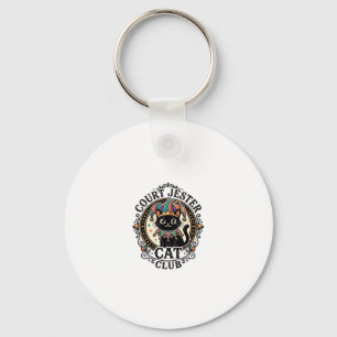 Porte-clés Bouffon de Cour Chat Design Amusant pour Amateur d