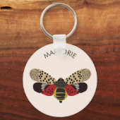 Porte-clés Boug de lanternfly tacheté Personnalisé (Recto)