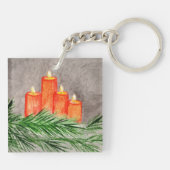 Porte-clés Bougies de Noël (Dos)