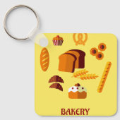 Porte-clés Boulangerie Pâtisseries et sucreries à thème (Recto)