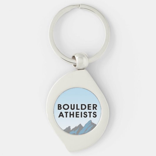 Porte-clés Boulder Atheists Logo Metal Keyring (Devant)