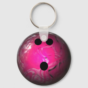 Porte-clés Boule de Bowl Rose Swirl
