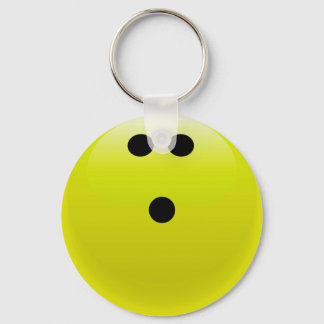 Porte-clés Boule de Bowling Jaune