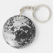 Porte-clés Boule de disco rétro brillant parties scintillant  (Dos)
