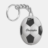 Porte-clés Boule de football personnalisable (Devant gauche)