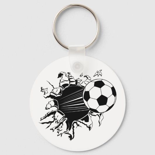 Porte-clés Boule De Football Sortie (Recto)
