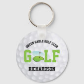 Porte-clés Boule de golf - Porte - clé personnalisé (Recto)