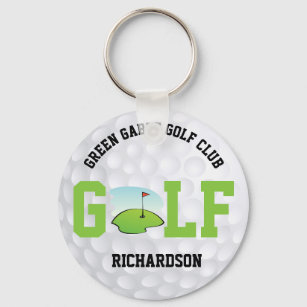 Porte-clés Boule de golf - Porte - clé personnalisé