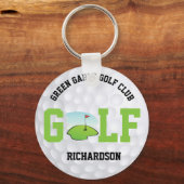 Porte-clés Boule de golf - Porte - clé personnalisé (Verso)