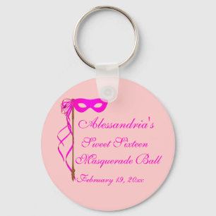 Porte-clés "Boule de mascarade de sweet sixteen" (masque 1)