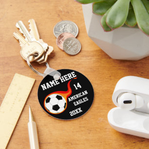 Porte-clés Boule de soccer - Clés personnalisées