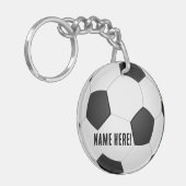 Porte-clés Boule de soccer personnalisée (Devant gauche)