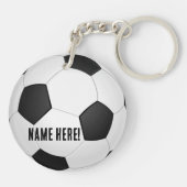 Porte-clés Boule de soccer personnalisée (Dos)