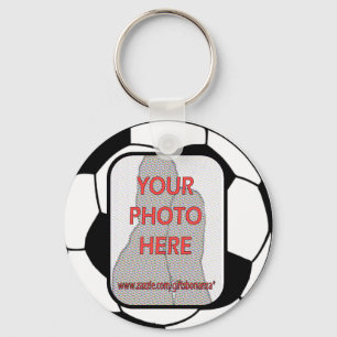 Porte-clés Boule de soccer photo personnalisable