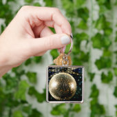 Porte-clés Boule Disco en miroir 3 (main)