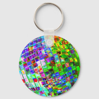 Porte-clés Boule Disco Planète Psychédélique