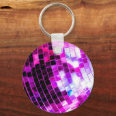 Porte-clés Boule Disco Violet (Recto)