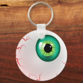 Porte-clés Boule d'oeil d'horreur verte (Recto)