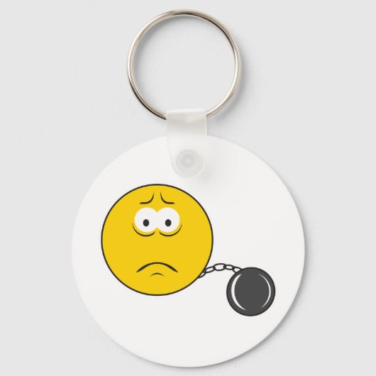 Porte-clés Boule et Chaîne de Visage (Recto)
