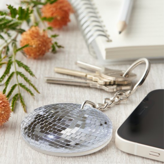 Porte-clés Boule reflétée 1 de disco (Devant Droit)