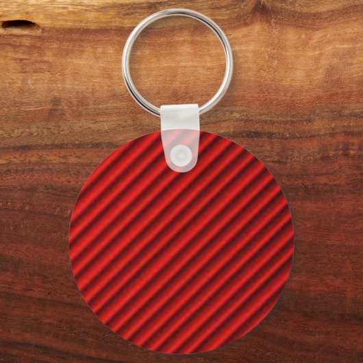 Porte-clés Boule Rouge Avec Lignes Noires Conception abstrait (Recto)